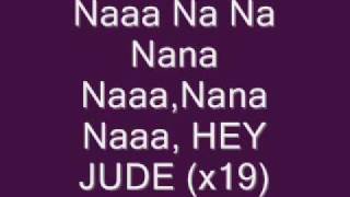 Video thumbnail of "Hey Jude Lyrics--The Beatles"