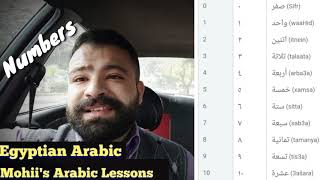 Numbers from 0 to 10 in EGYPTIAN Arabic in 1 minute Lesson