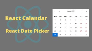 React Calendar | React Date Picker | How to Format Date in React JS