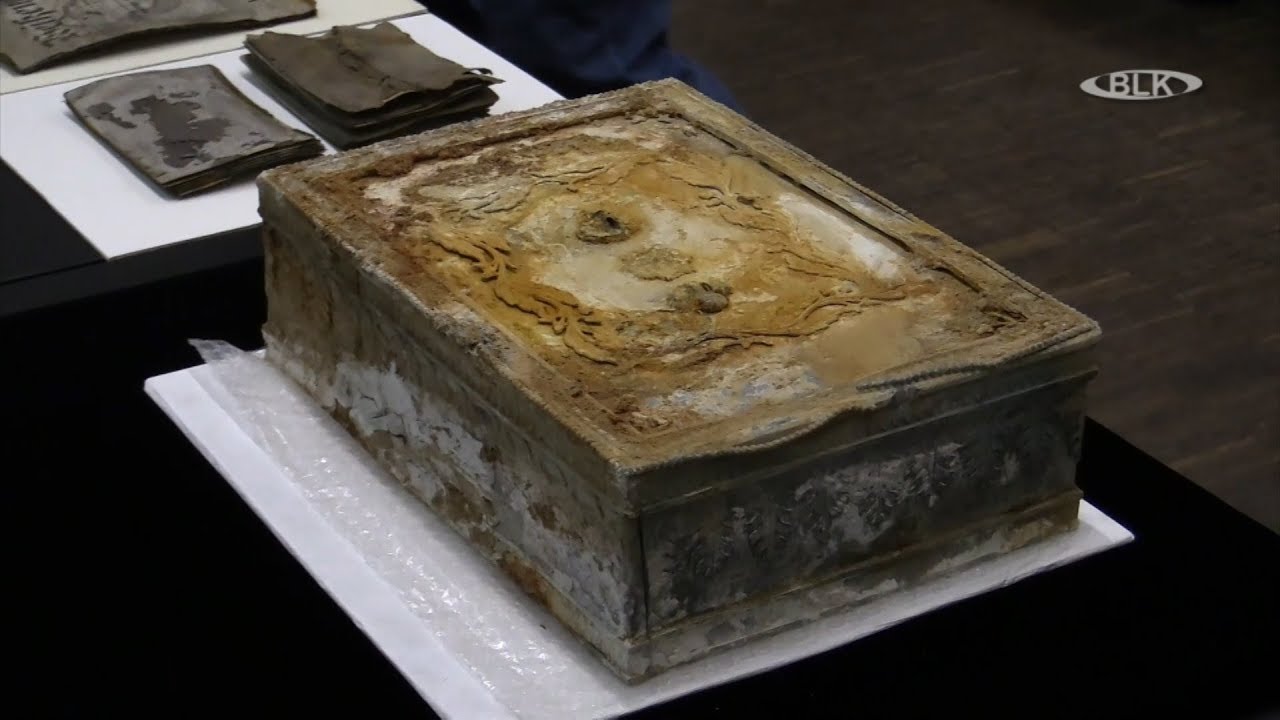 Zeitkapsel von 1897 Markt Weißenfels Bismarck Denkmal Museum Zeitgeschichte Halle Prof  D