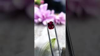 ❤️ Elongated cushion-cut lab-grown ruby—rich red, soft edges, brilliant sparkle ✨ #ruby #labgrown