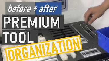 Laser Parts Organized - KAIZEN Foam