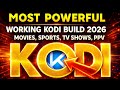 🔥 Most POWERFUL WORKING Kodi Build In 2026 | Fast &amp; Clean | NO BUFFERING!?
