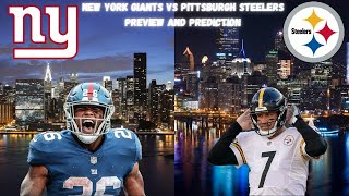 Week 1 of the new york giants season is here! they take on pittsburgh
steelers monday night, trying to win their opening game for 1st time
since 2...