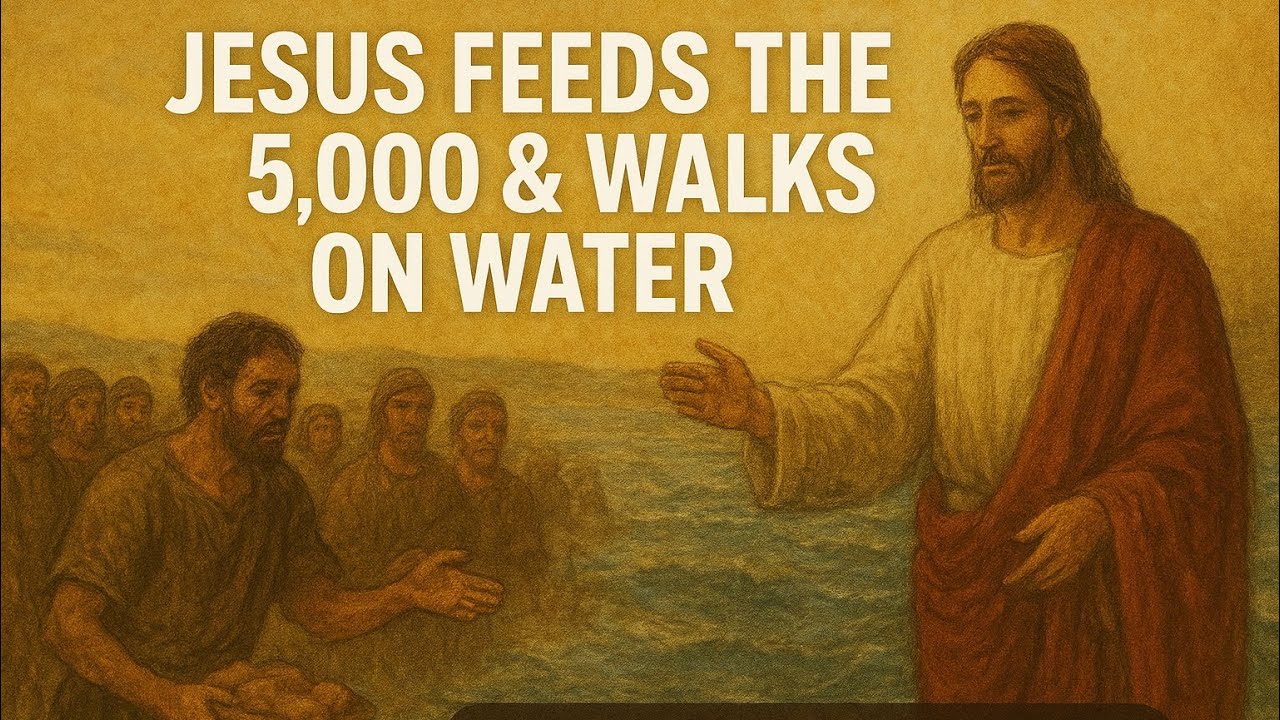 🍞 Иисус насыщает 5000 человек и идёт по воде | Луки 9, Марка 6, Матфея 14, Иоанна 6