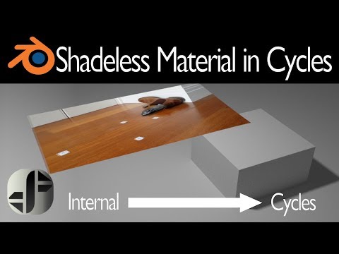 Blender Tutorial | How to make a shadeless material in Cycles - YouTube