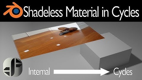 Blender Tutorial | How to make a shadeless material in Cycles