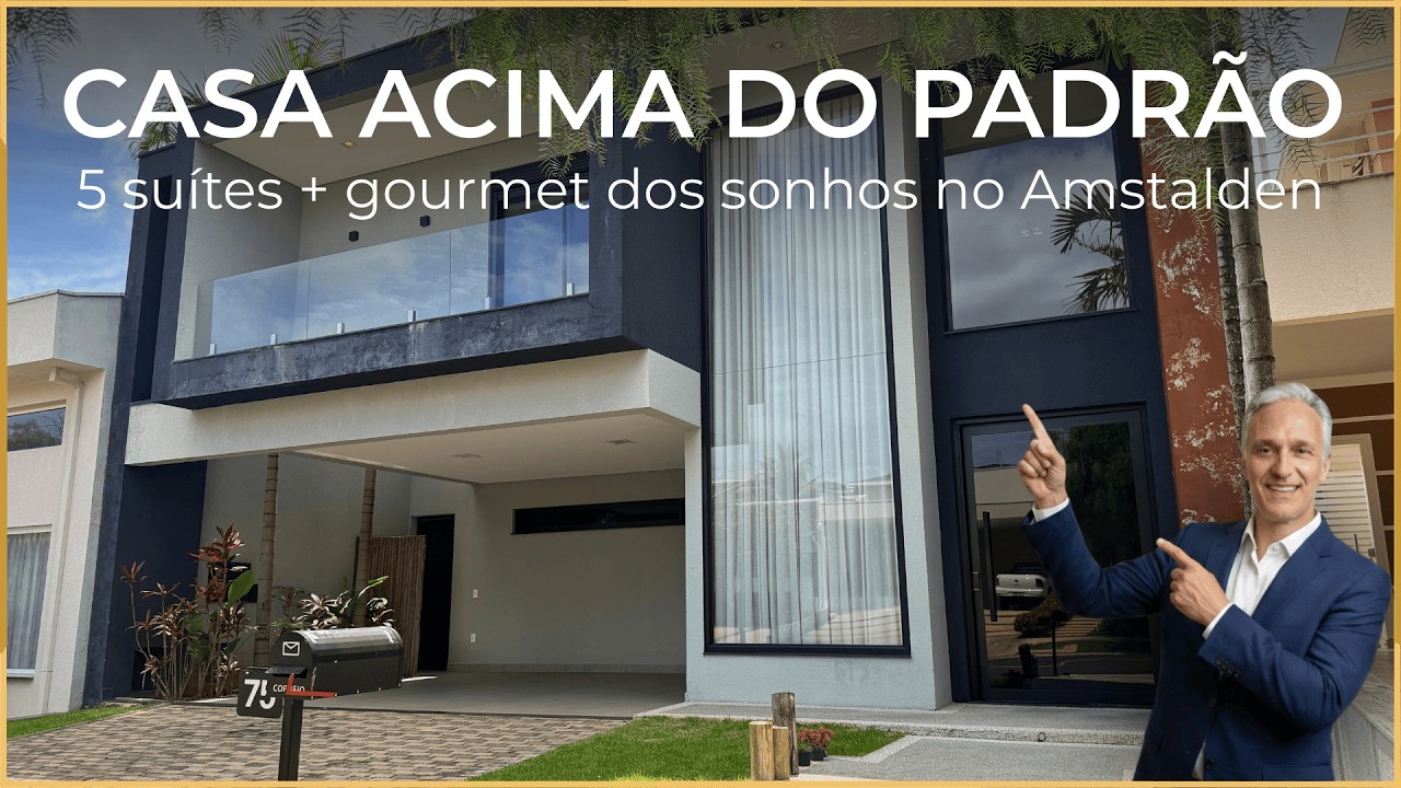 5 suítes e área gourmet dos sonhos no Amstalden (com piscina aquecida)