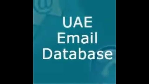 UAE Mailing Addresses List Company Directory Leads! Zifzi