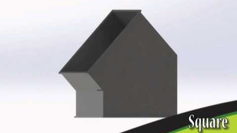 SQUARE THROAT ANGLE RECTANDUCLAR DUCT// ANGULO GARGANTA CUADRADA DUCTO RECTANGULAR