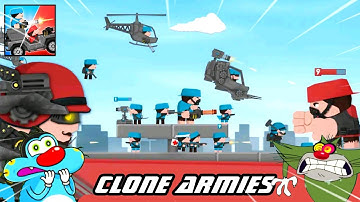 Oggy And Jack try to Max Level in Clone Armies Game 😱 Oggy Game