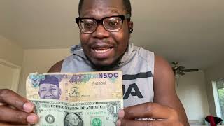 Comparing Nigerian naira and the American dollar. This will make you cry.