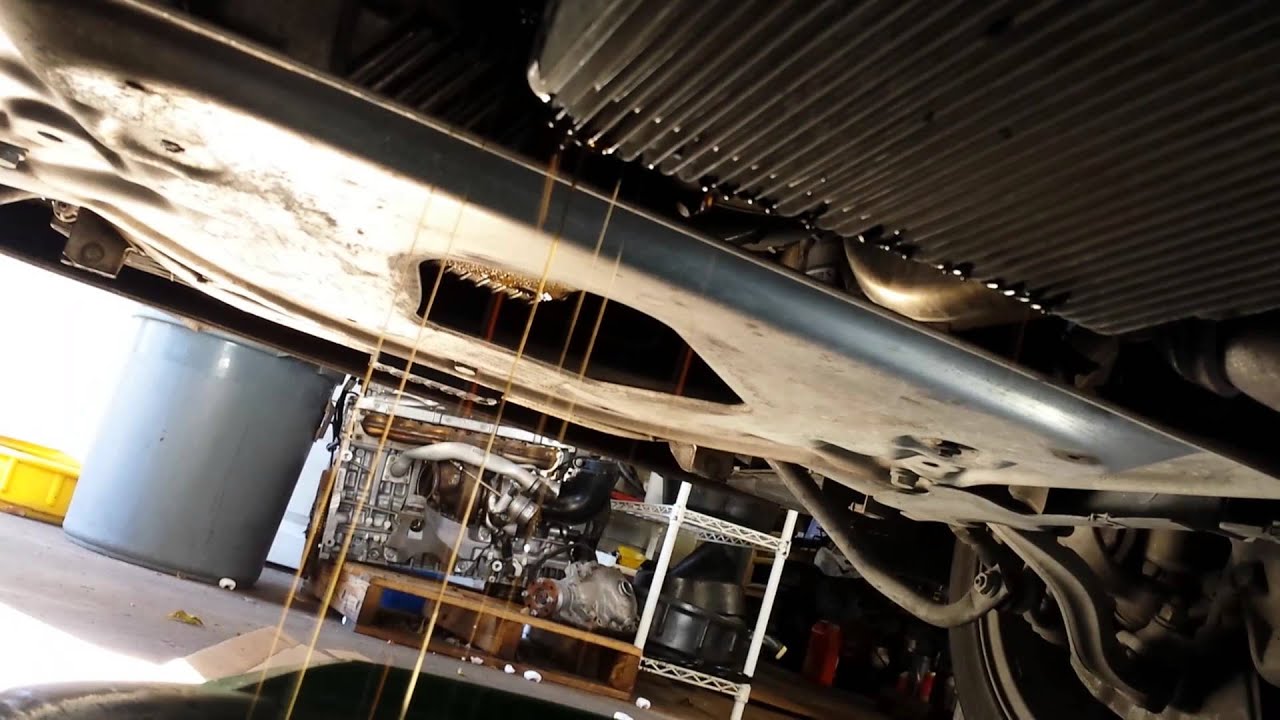 Bmw E60 trans oil pan YouTube