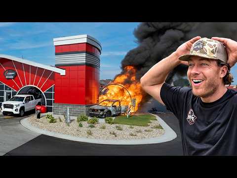 Vehicle Fire At The Car Wash!