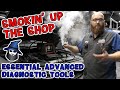 Smoking up the Shop!  CAR WIZARD shows 3 essential advanced diagnostic tools he can't live with out!