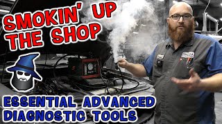 Smoking up the Shop! CAR WIZARD shows 3 essential advanced diagnostic tools he can't live with out!