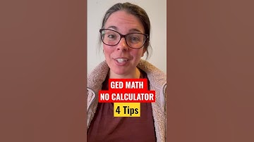 GED Math No Calculator | 4 Tips To Pass the GED Math No Calculator Section! #GED #gedmath #adulted