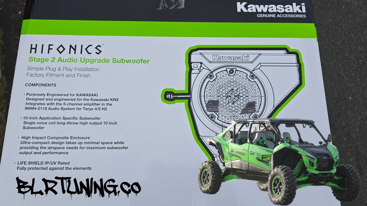 KAWASAKI TERYX H2 HIFONICS STAGE 2 AUDIO SUBWOOFER INSTALLATION