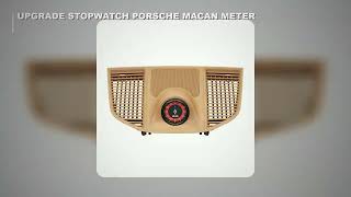 Details New Upgrade LCD Car Stopwatch For Porsche Macan 2014-2021 Interior Dashboard Central Clock Compass T Update