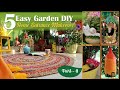 5 Easy Garden DIY Ideas | Part II | Home Entrance Makeover