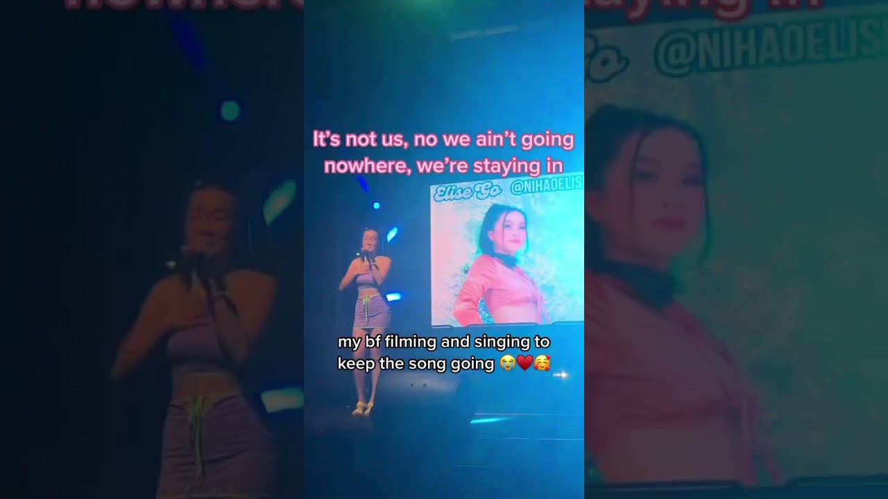 performing my new single “Fine” when this happened 🥹♥️