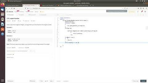Leet code(179) largest number problem