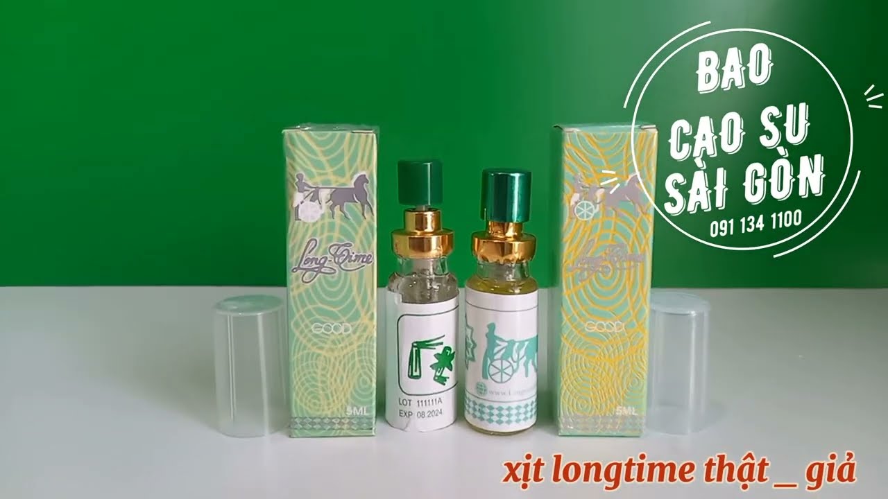 Longtime thật và giả - Các phân biệt thuốc xịt ngựa... - youtube