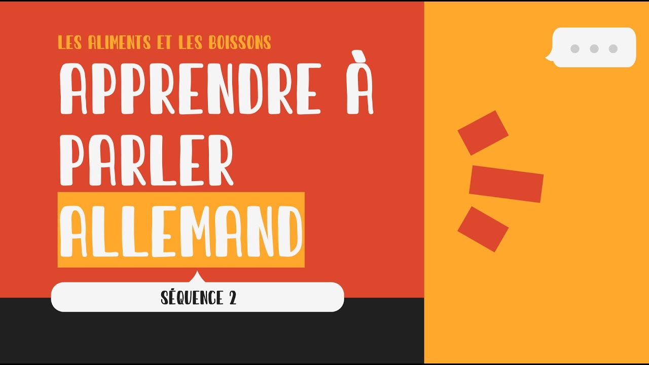 Le vocabulaire de la nourriture en allemand YouTube