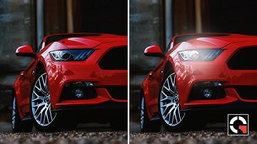 Add Realistic Car Light Effect in Photoshop | Photoshop Tutorial in Hindi