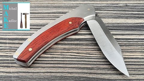 My first folding knife making