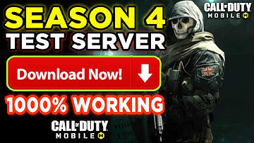 Season 4 Test Server Call Of Duty Mobile | DOWNLOAD NOW | cod mobile test server | S4 Cod Mobile