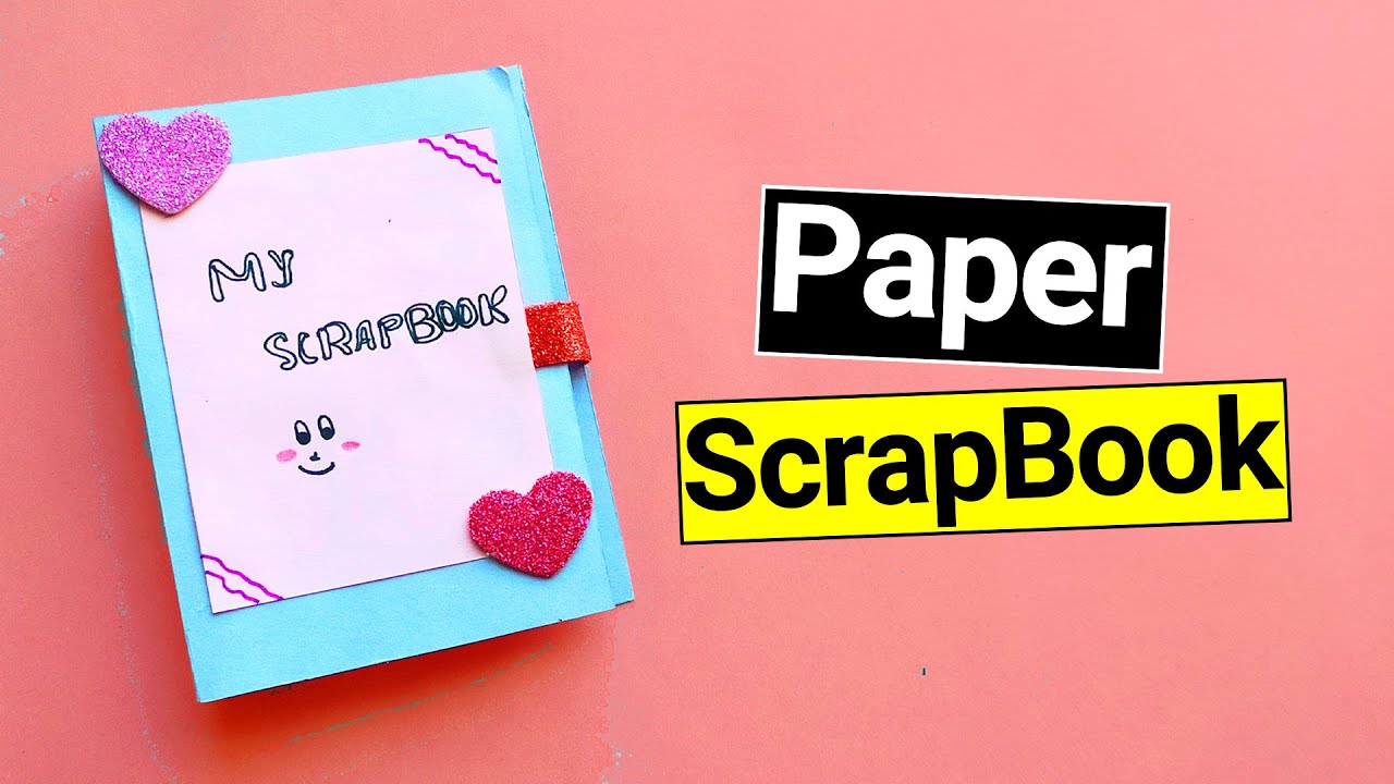 How to make a MINI SCRAPBOOK for School Project - YouTube