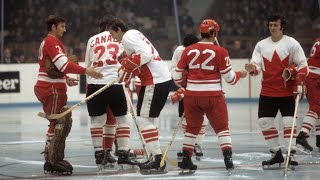 10 красивых шайб суперсерии СССР Канада 1974 год