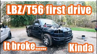 FIRST DRIVE in my DURAMAX /T56 swapped DRIFT TRUCK!! It was AWESOME and then it BROKE by Life on limiter 3,775 views 8 days ago 19 minutes