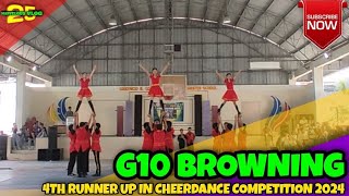 4TH RUNNER UP CHEERDANCE COMPETITON 2024, G10 BROWNING #cheerdancecompetition2024 #sports #browning