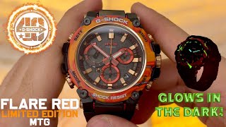 Casio G-SHOCK 40th Anniversary MTG-B3000FR Flare Red Series- ONE OF ONE timepiece GLOWS IN THE DARK!