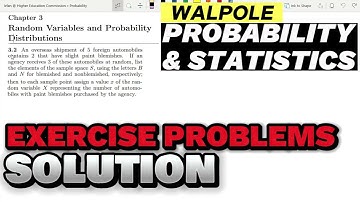 Probability & Statistics for Engineers & Scientists by Walpole | Solution Chap 3