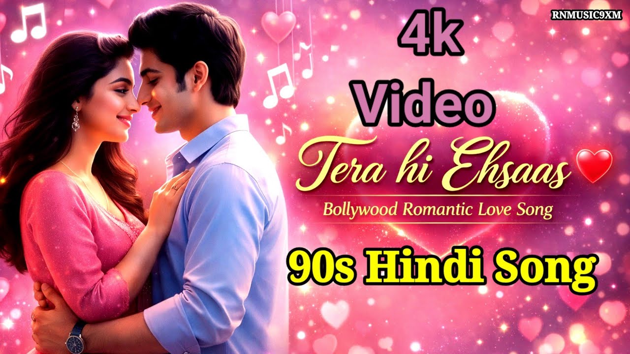 Tera Hi Ehsaas ❤️ | 90s Hindi Romantic Love Song | Bollywood Love Song | 4K Video