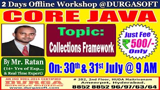 CORE JAVA (2 Days Workshop) Offline Training @ DURGASOFT