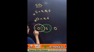 Lewis dot structure of SO2 ll #shortsvideo