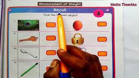 3rd standard maths term 2| Unit 3 | Measurement