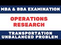 Unbalanced problem | Degeneracy | Transportation Problem | VAM in Hindi | OR | VAM Concept | Dummy |
