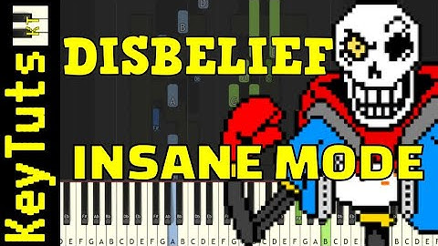 Learn to Play the Disbelief OST by FlamesAtGames (Undertale AU) - Insane Mode