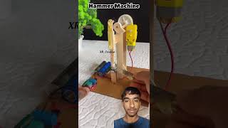 🔨 Amazing DIY Power Hammer Machine Using DC Motor | Mini Tech Project ⚡#MiniMachine#ScienceProject