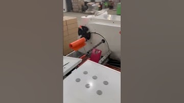 Drawstring garbage bag making machine running in Russia
