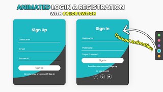 Color Switch Animated Login and Registration Form with HTML CSS & Javascript