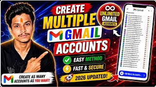 How to Create Multiple Gmail Accounts | Easy Method (2026) ✅