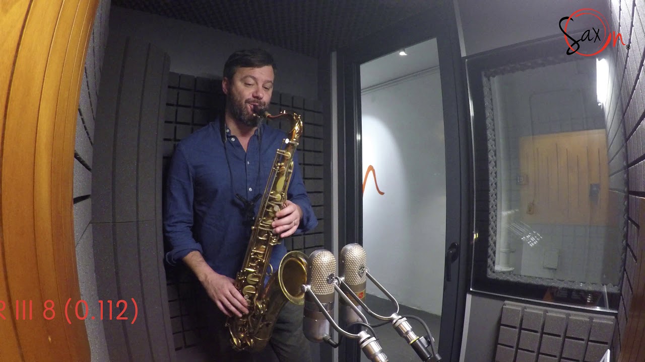 Jure Pukl compara boquillas en Sax On