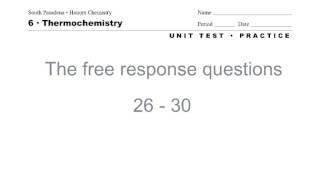 HC 6.0 Practice Test --FRQ