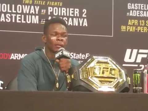 Israel Adesanya shuts down Jon Jones question after win over Gastelum